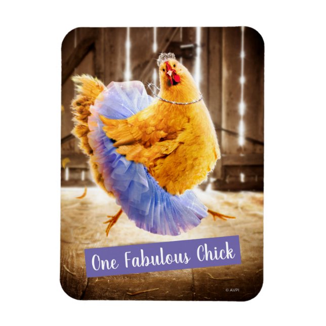 Ímã Chicken in a Tutu (Vertical)