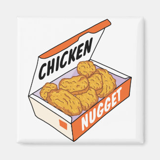 Imã Chicken Nugget Box