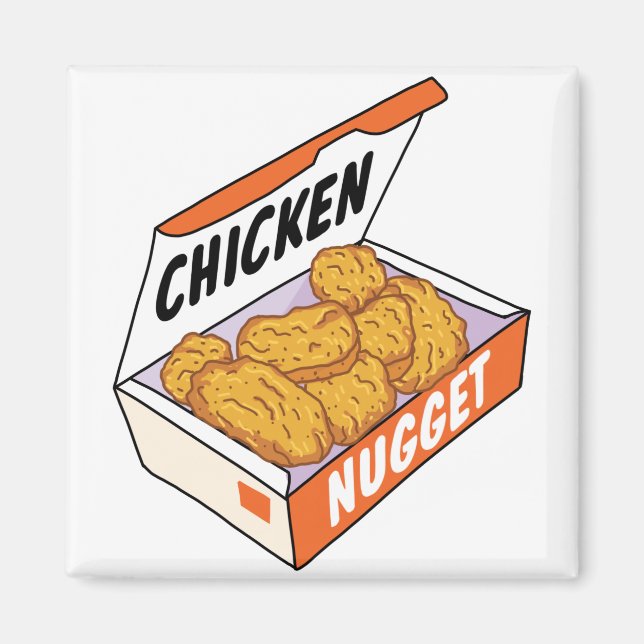Imã Chicken Nugget Box (Frente)