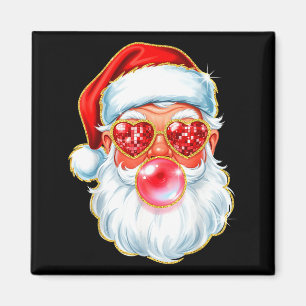 Imã Chiclete de Bolha do Papai Noel Fofo Para Mulheres