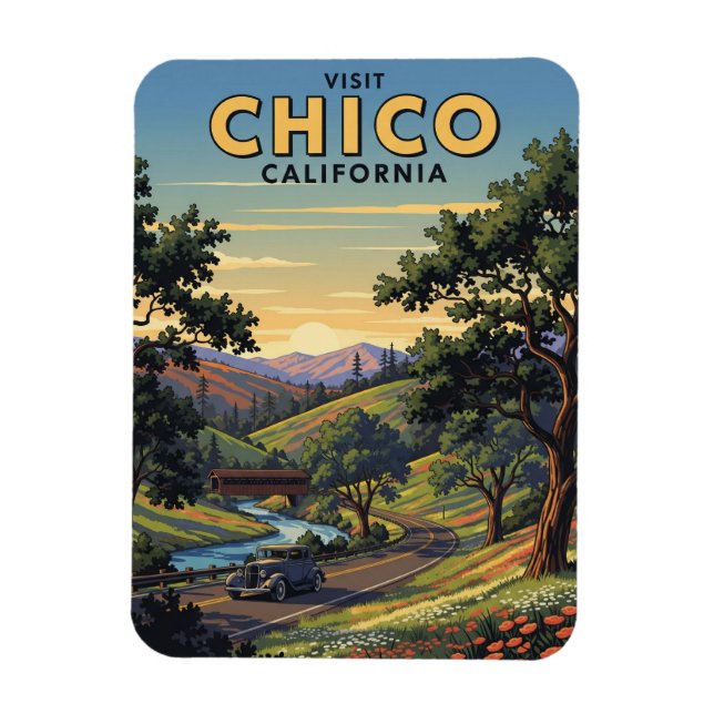 Ímã Chico California Viagem (Vertical)