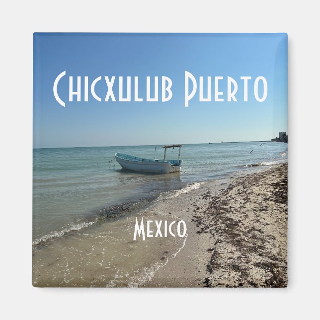 Imã Chicxulub Puerto, Mexico - Square Magnet (Frente)