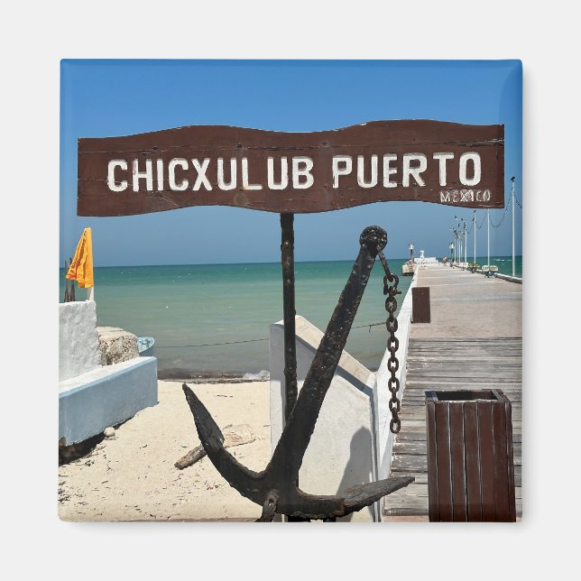 Imã Chicxulub Puerto, Mexico - Square Magnet (Frente)
