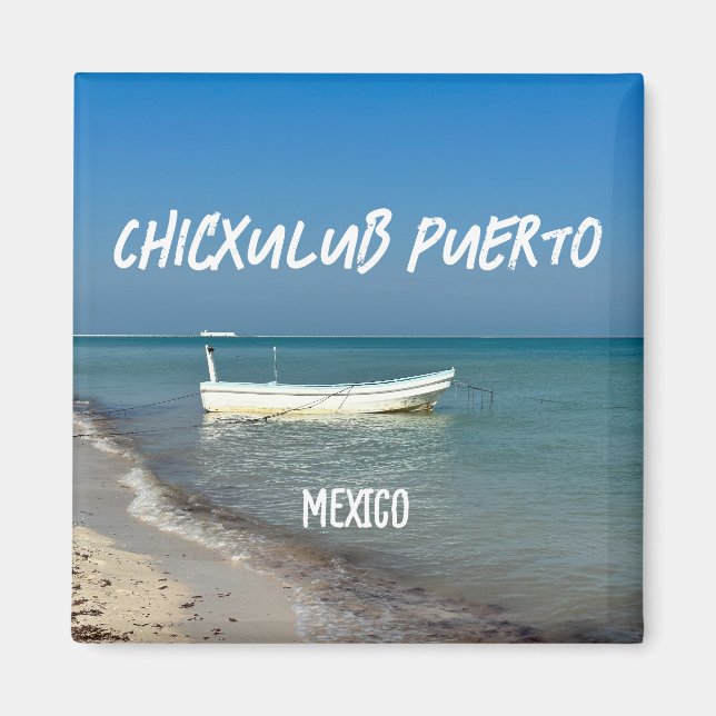 Imã Chicxulub Puerto, Mexico - Square Magnet (Frente)