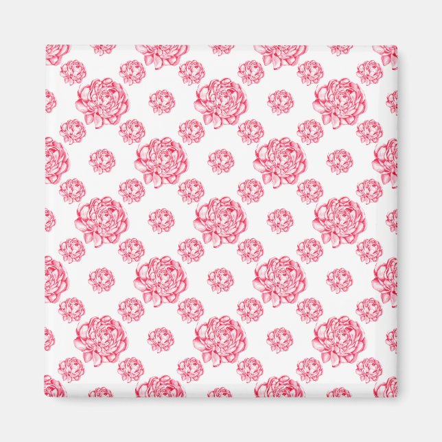 Imã Chifres Com Floral (Frente)