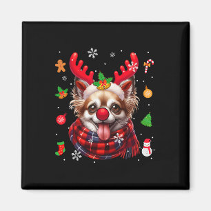 Imã Chihuahua Cosplay Reindeer Proprietário da Figurin