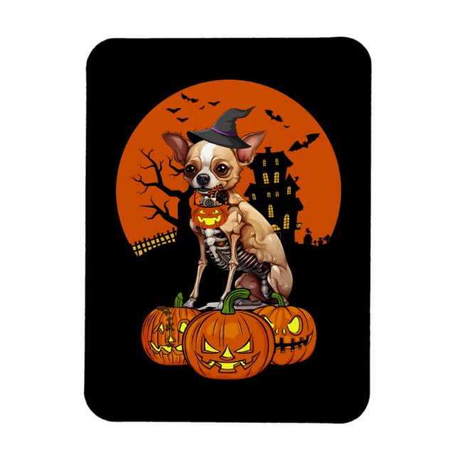Ímã Chihuahua Dog Halloween (Vertical)