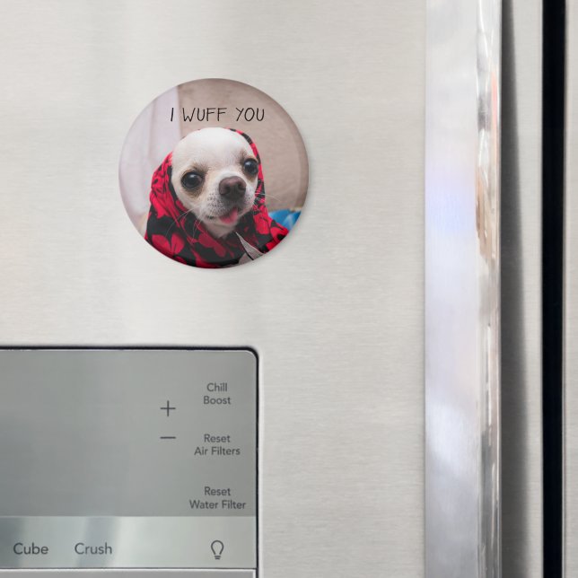 Imã Chihuahua fofo Eu queria que você amasse Namorados (In Situ (Fridge))