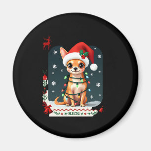 Imã Chihuahua Papais noeis de Natal Feio Cachorro Feio