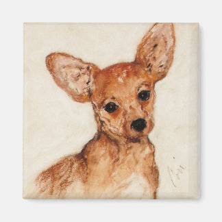 Imã Chihuahua Puppy Dog Art Magnet