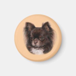 Imã Chihuahua Trabalho de arte de Pastel desenhado à M