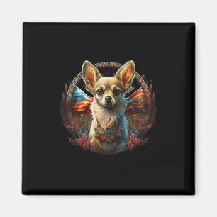 Imã Chihuahua Ucrânia Paz E Amor Bandeira Ajuda Cão Su