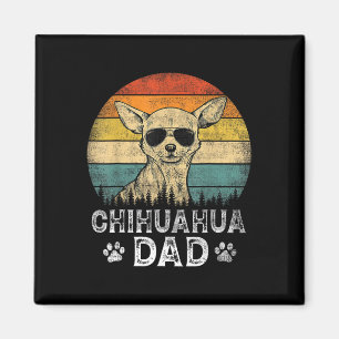 Imã Chihuahua Vintage Pai Amantes de Cães Dia dos Pais