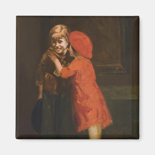 Imã Children Playing in the Corner (Cute Kids) (Frente)