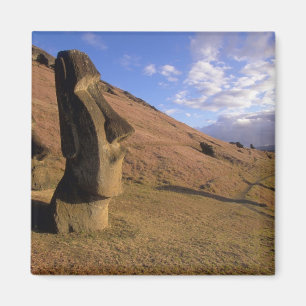 Imã Chile, Ilha de Páscoa. Encosta com Moai