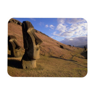 Ímã Chile, Ilha de Páscoa. Encosta com Moai
