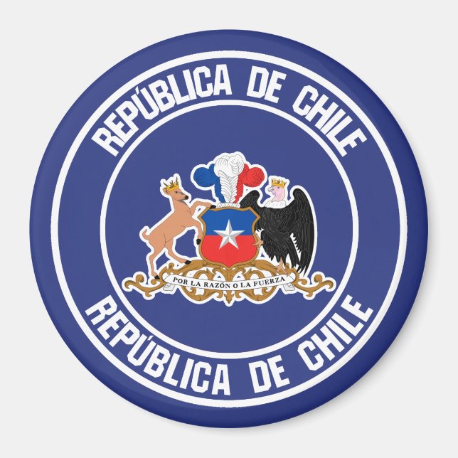 Imã Chile Round Emblem (Frente)