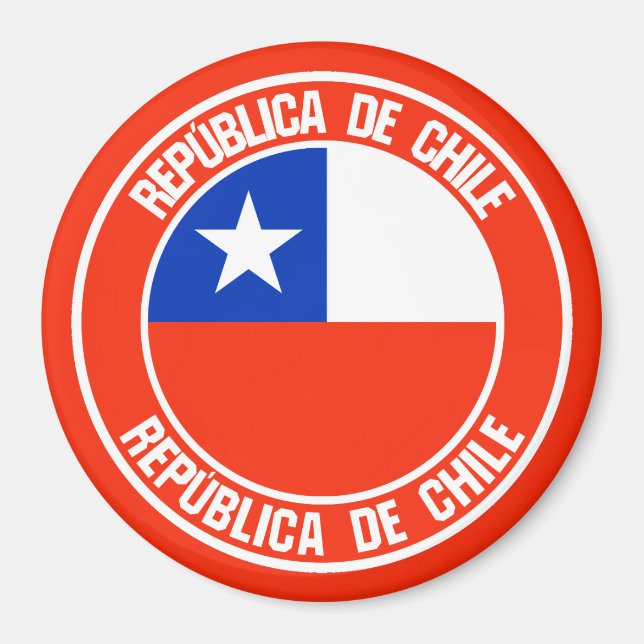 Imã Chile Round Emblem (Frente)