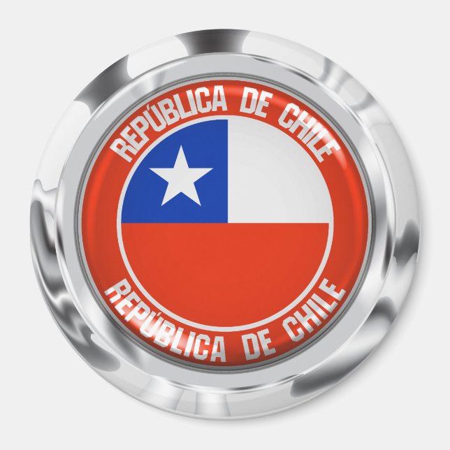 Imã Chile Round Emblem (Frente)