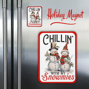 Ímã Chillin Com Meu Bonito Neves Feto De inverno