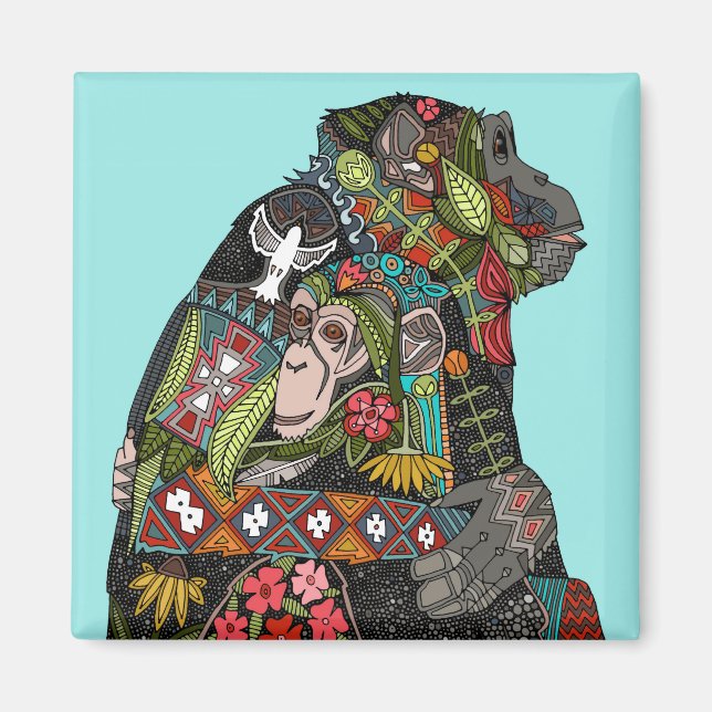 Imã chimpanzé ama céu (Frente)