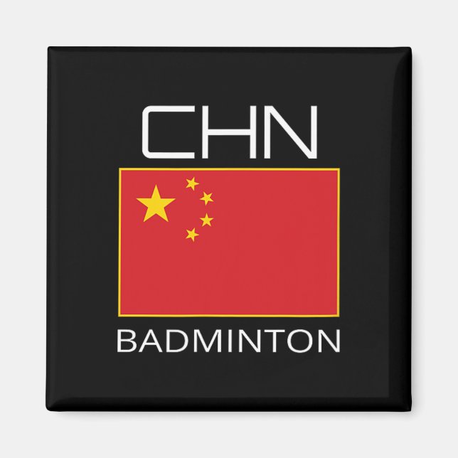 Imã China Badminton Team Fan Gift Atleta Chinês Chn (Frente)