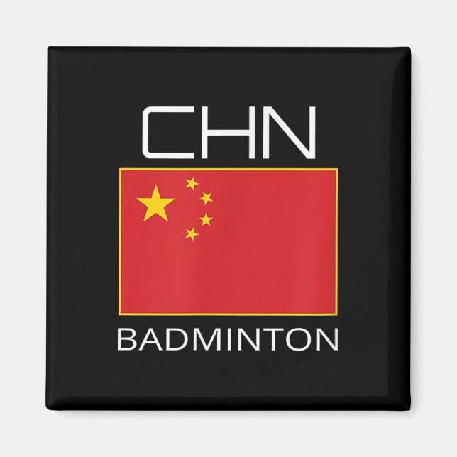 Imã China Badminton Team Fan Gift Atleta Chinês Chn (Frente)