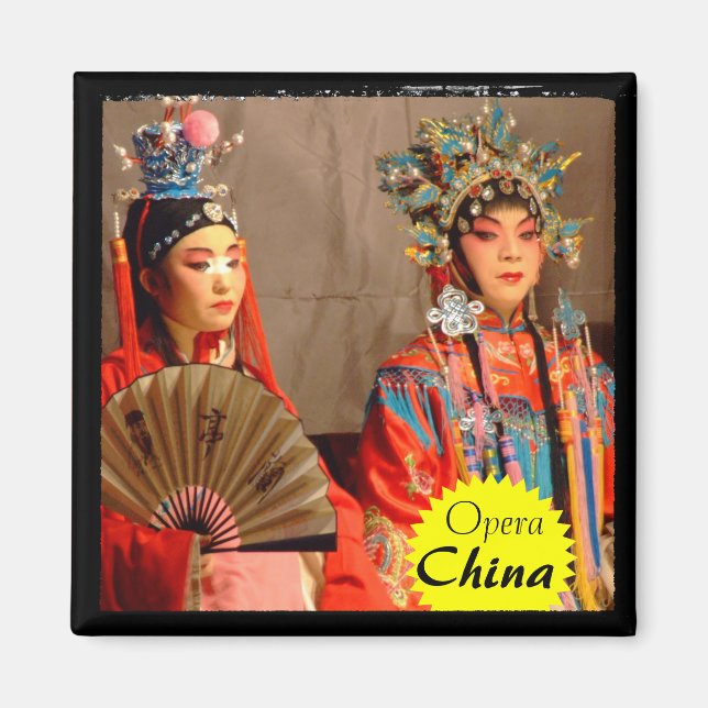 Imã China, Chengdu, Ópera Chinesa Tradicional (Magnet) (Frente)