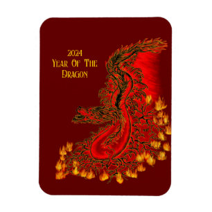 Ímã China Dragon, 2024 Ano Do Dragão