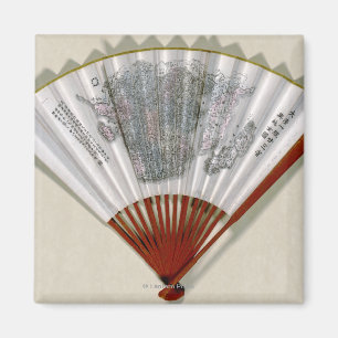 Imã China na face de um mapa do fãPanorâmico