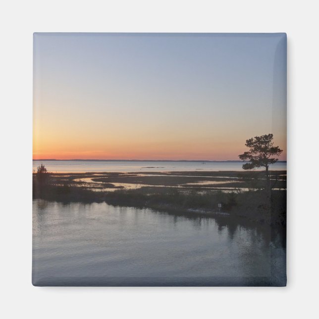 Imã Chincoteague Sunset I Virginia Landscape (Frente)