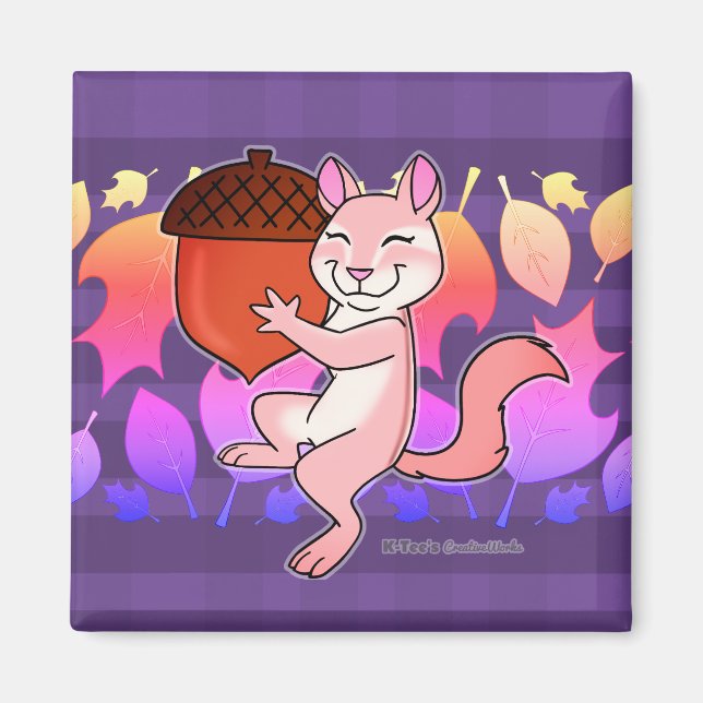 Imã Chipmunk alegre - (Frente)