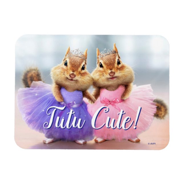 Ímã Chipmunk Ballerina Duo (Horizontal)