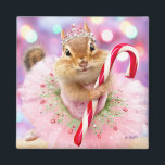 Imã Chipmunk Plum Fairy<br><div class="desc">Have a magical holiday! | Avanti,  the Global Humor Brand™ has been entertaining the world with its Feel Good Funny greeting cards for over 40 years. Our characters live life to the fullest and celebrate the humor in everyday life.</div>