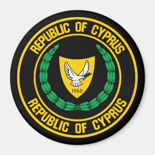 Imã Chipre Round Emblem