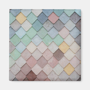 Imã chique Pastel Azulejos Porta copos de papel quadra