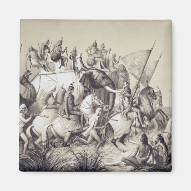 Imã Chir Singh, Maharaja dos Sikhs com o Rei dos (Frente)