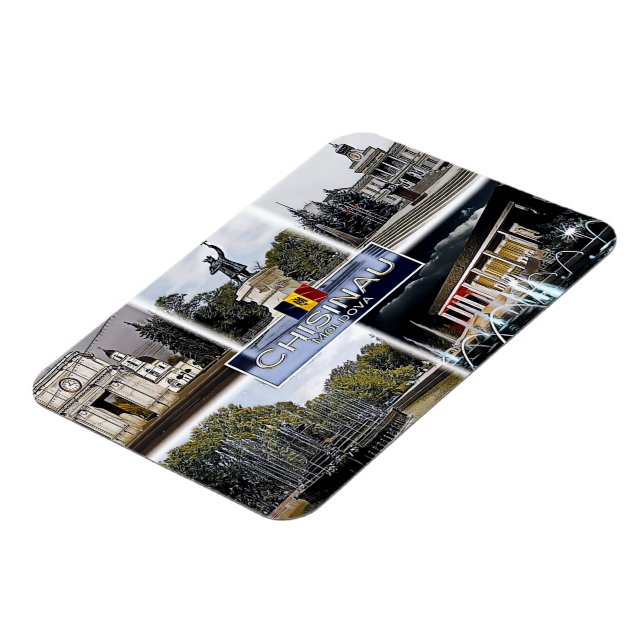 Ímã Chisinau - Moldávia - Mosaico - (Left Side)