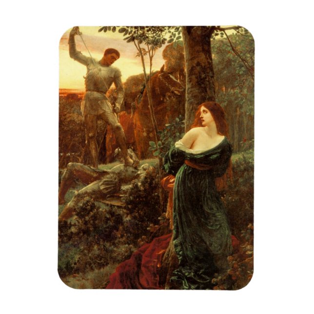 Ímã Chivalry (por Frank Dicksee) (Vertical)
