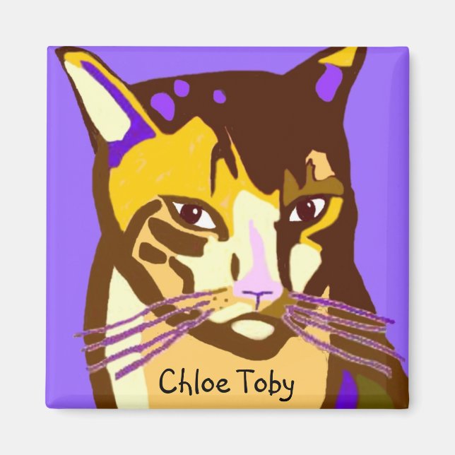 Imã Chloe Toby Sq Magnet (Frente)