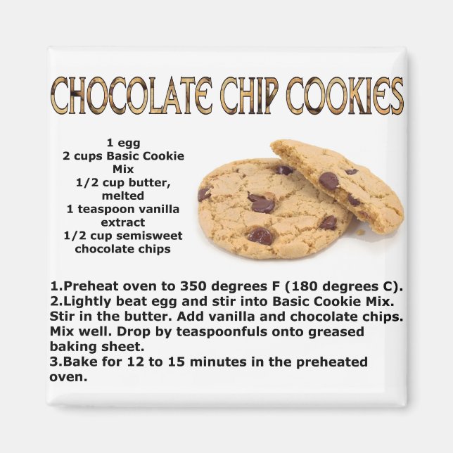 Imã Chocloate Chip Cookies (Frente)