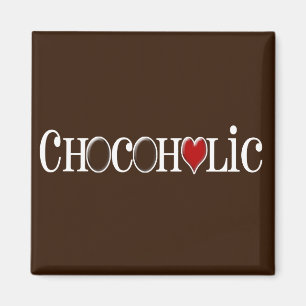Imã Chocoholic, amante do chocolate com coração