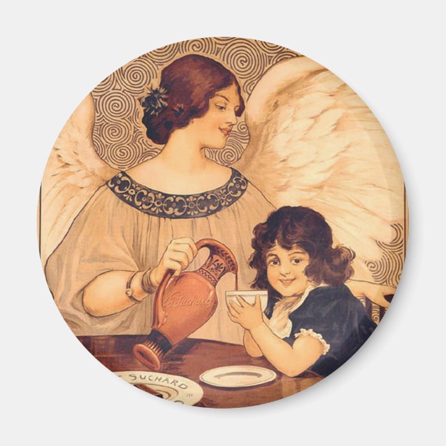 Imã Chocolate Angel French Antique (Frente)