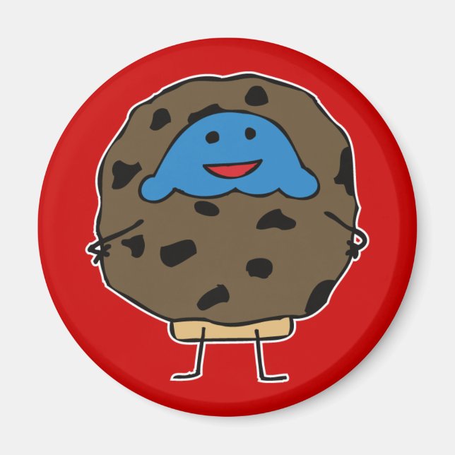 Imã Chocolate Chip Cookie Muffin - Magnet (Frente)
