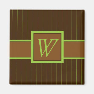Imã Chocolate com Limão Pinstripes Magnet