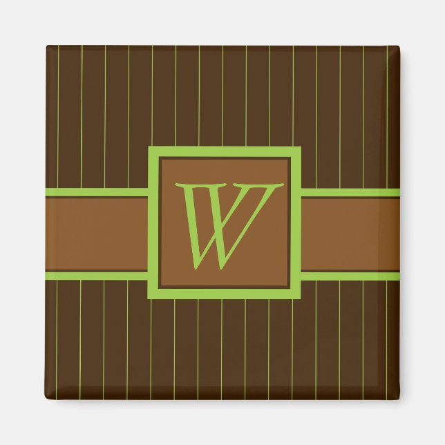 Imã Chocolate com Limão Pinstripes Magnet (Frente)