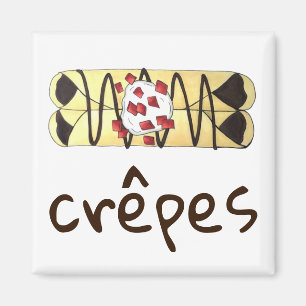 Imã Chocolate Crêpe Pancake França Comida Crepes