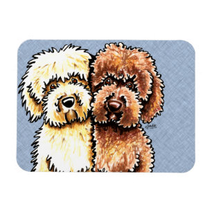 Ímã Chocolate de creme Labradoodles
