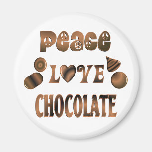 Imã Chocolate do amor da paz