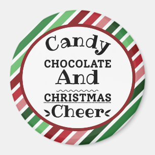 Imã Chocolate doce e animação de Natal